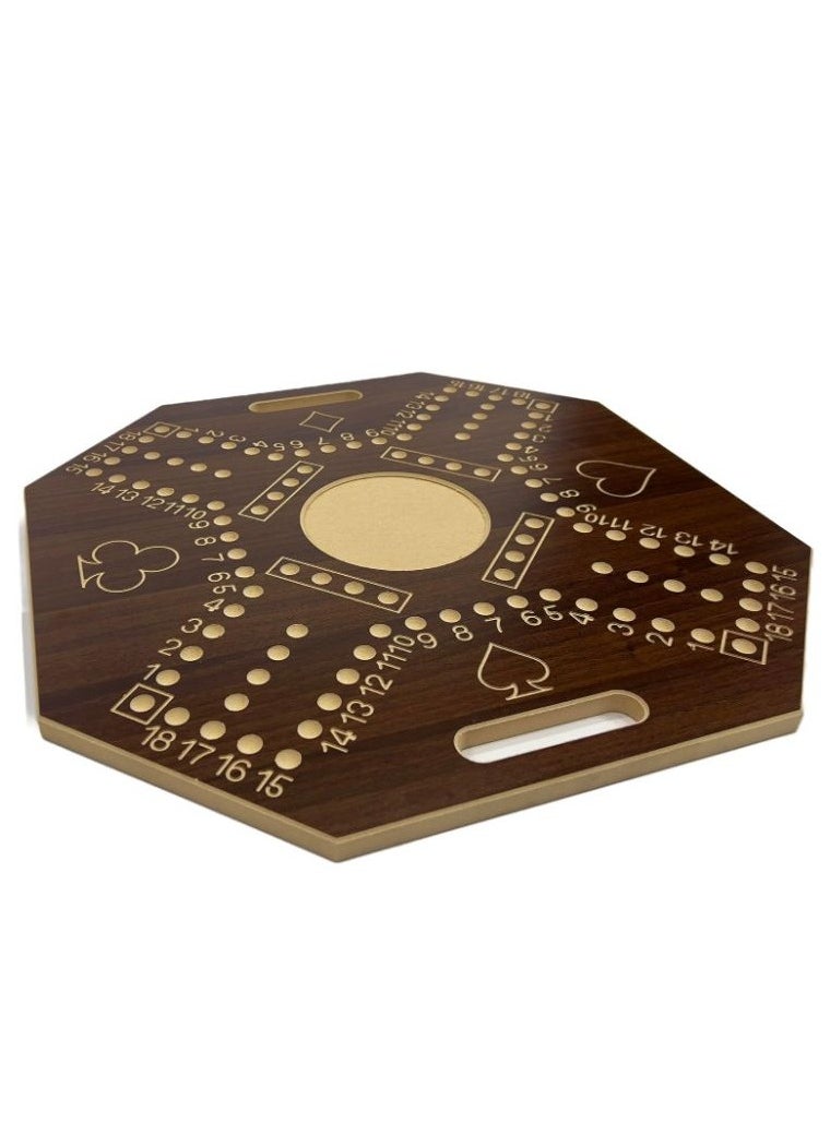 Numbered Royal Jackaroo Board and Card Game with 16 Marbles Durable and Sturdy 45X45cm