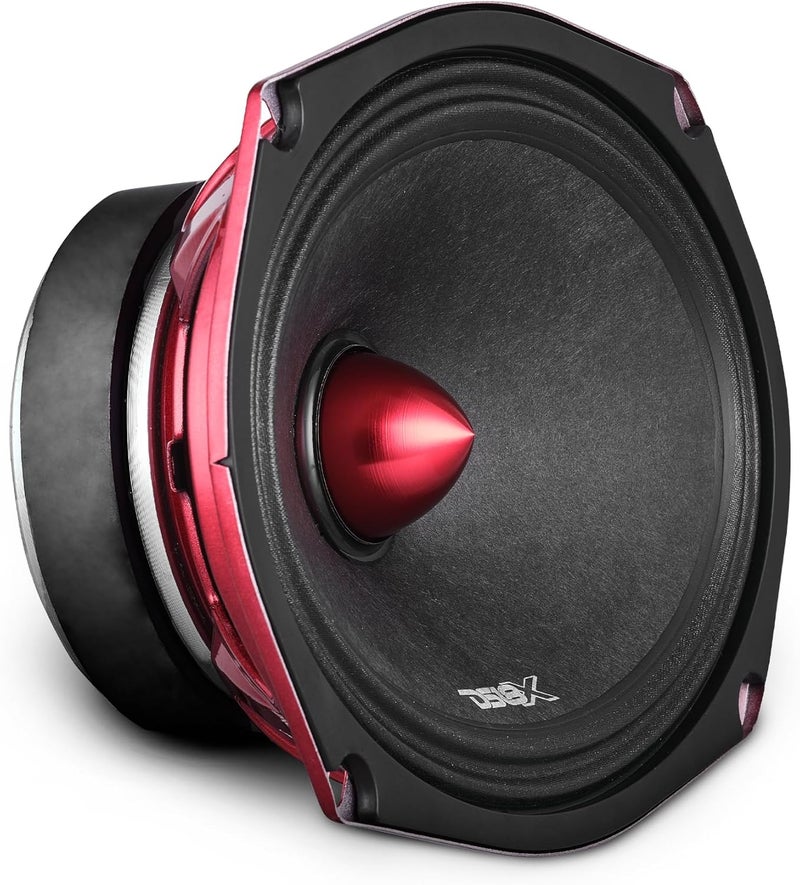 DS18 PRO-X698 BM Loudspeaker - 6x9 Midrange Speaker with Red Aluminum Bullet, 550W Max Power - Image 1