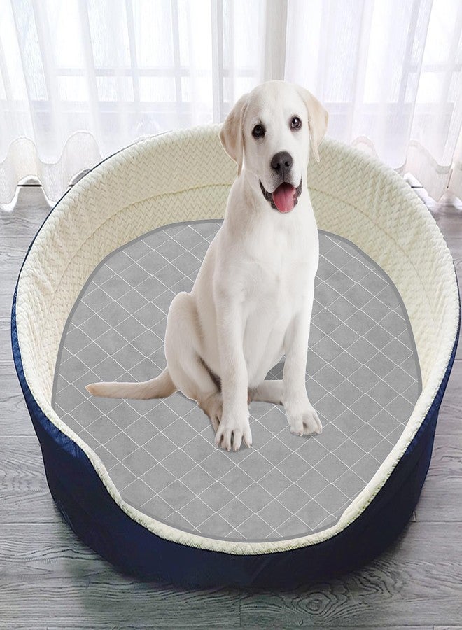 Coldwind 2 Pack Washable Pee Pads for Dogs 36", Washable Round Whelping Pads, Puppy Training Pads with Non-Slip Back for Playpen/Crate, Dog Housebreaking Absorption Pad, Grey - Image 5