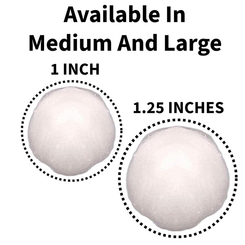 Vakly Cotton Balls [Pack of 2000] Medium 1 Inch Non-Sterile Absorbent 100% Cotton Prepping Balls for Make-Up, Nail Polish Removal, Applying Oil Lotion or Powder, Crafts - Image 3