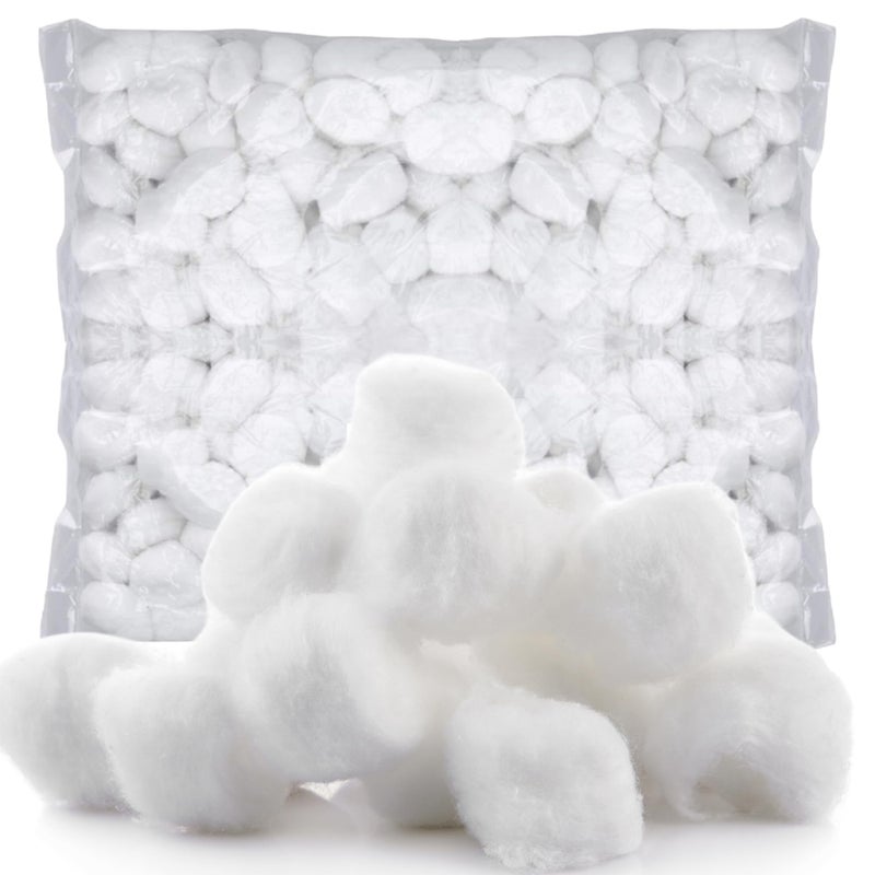 Vakly Cotton Balls [Pack of 2000] Medium 1 Inch Non-Sterile Absorbent 100% Cotton Prepping Balls for Make-Up, Nail Polish Removal, Applying Oil Lotion or Powder, Crafts - Image 1
