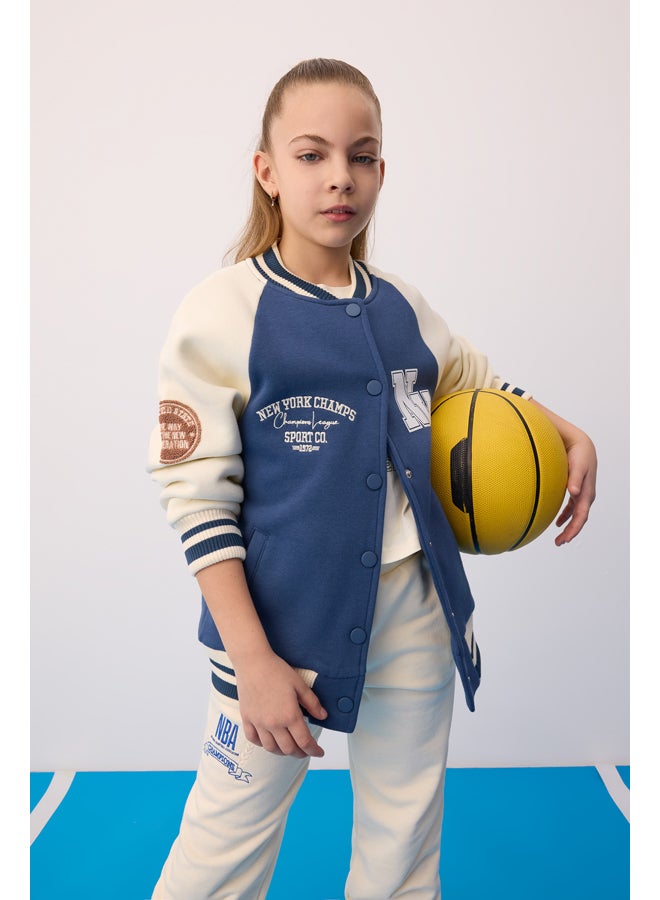 DeFacto Girl Bomber Crew Neck Long Sleeve Knitted Cardigan  - Image 4