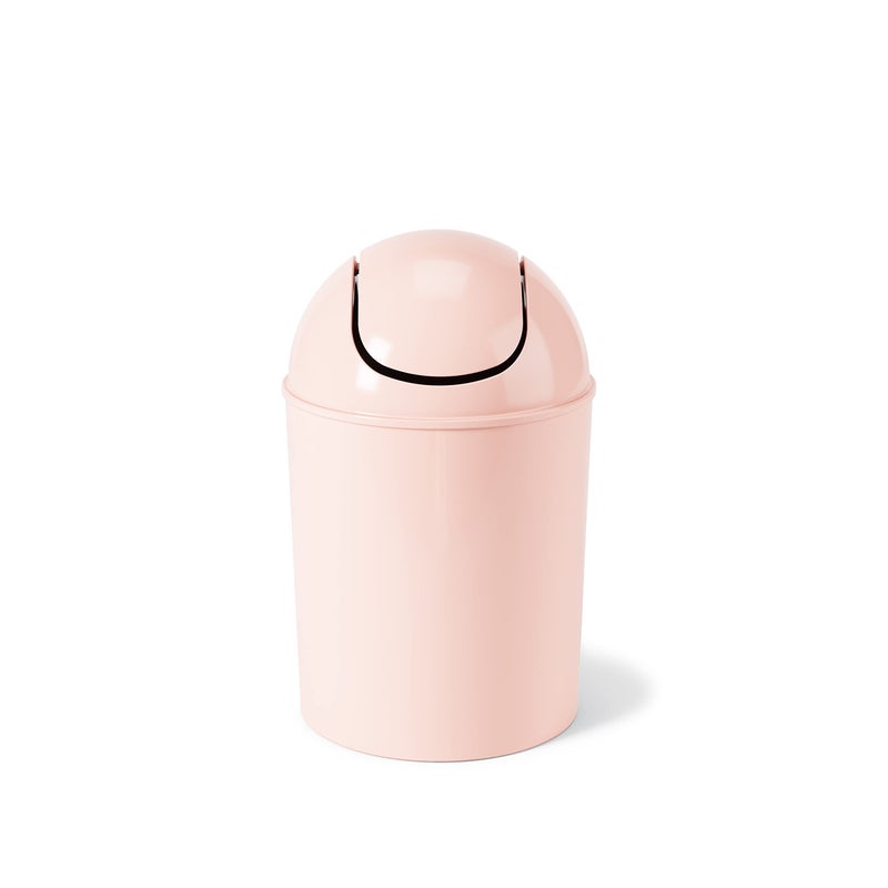 Umbra 1.25 Gallon Mini Waste Can with Removable Swing-Top Lid - Small Garbage Bin for Kitchen, Bathroom, Bedroom, Office - Compact Trash Can Fit Under Tables & Counters - Pink - Image 4