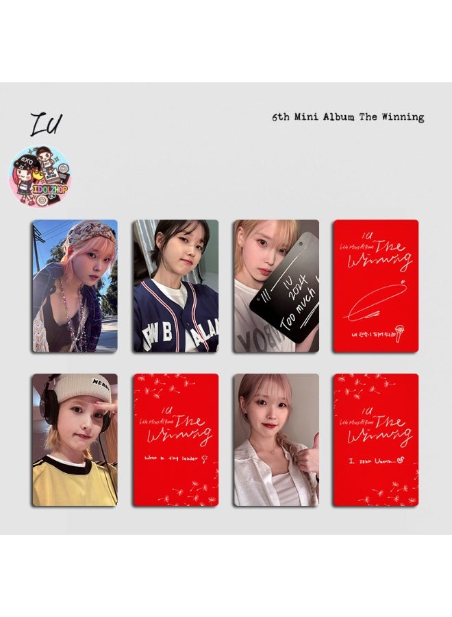 NIBEMINENT 5 Pcs Kpop IU The Winning Lomo Cards Card For Fans Collection Gifts - Image 1