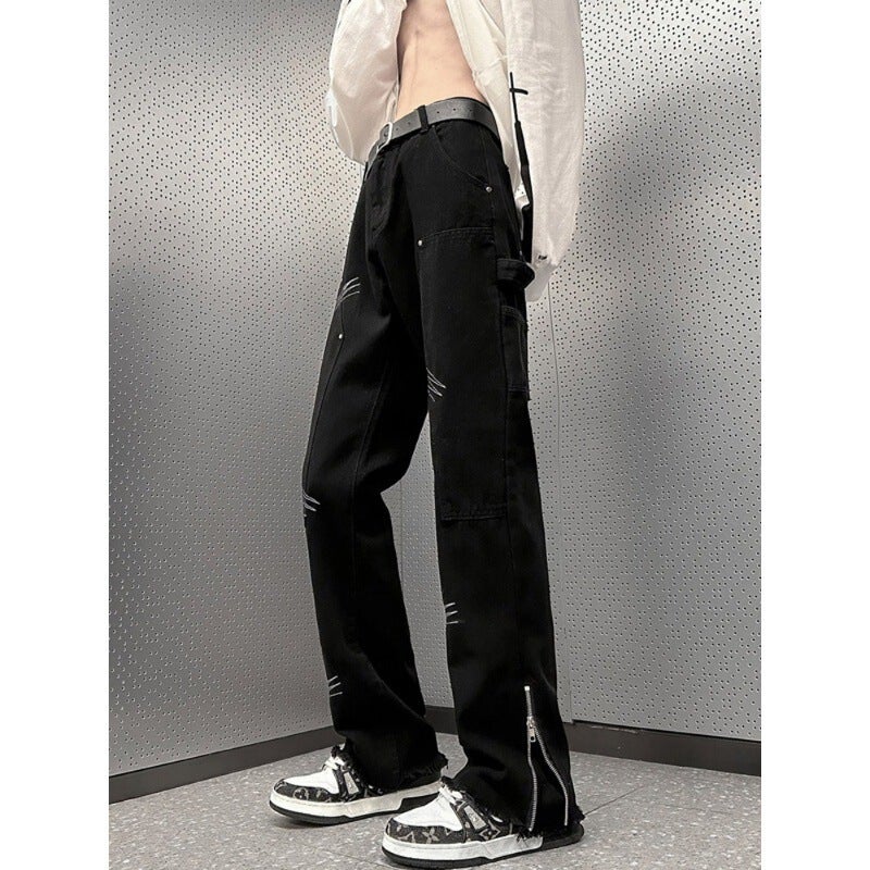 Unisex Casual Daily Denim Jeans - Image 2