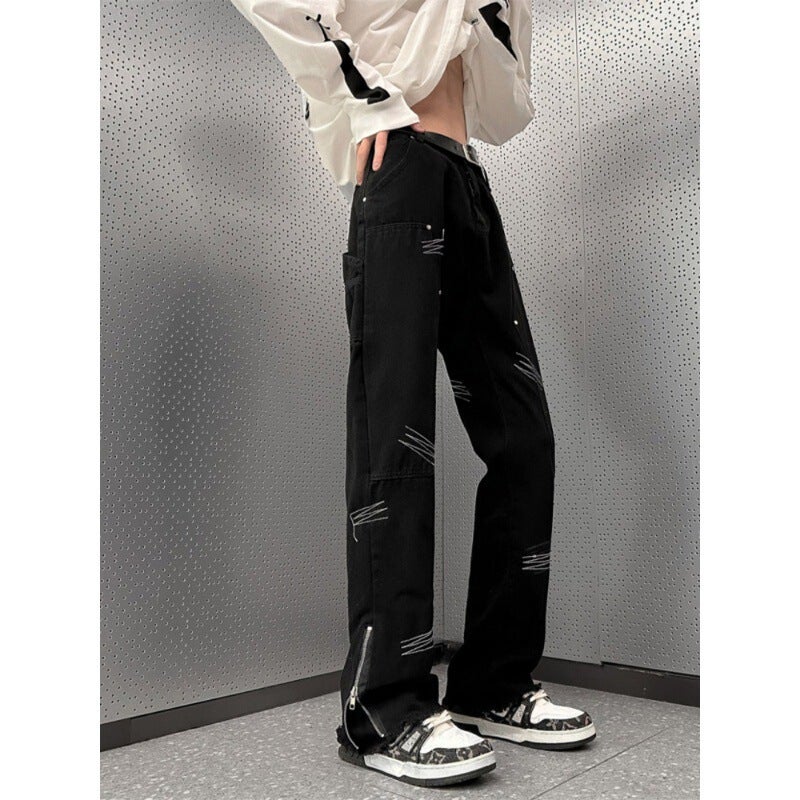 Unisex Casual Daily Denim Jeans - Image 5