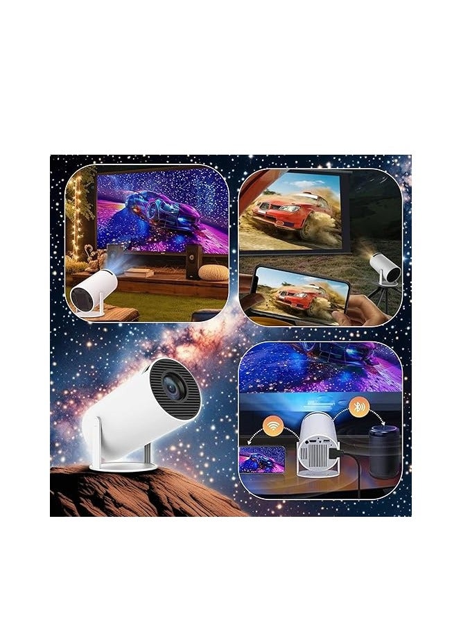 Projector 4K Mini Portable Projector –  with WiFi 6 Mini Projector BT 5.0 of 200ANSI Brings HDMI Cable, Projector for Home Theater, Compatible with Phone/Android/Tablets/PC/TV Stick/Box/USB  - Image 4