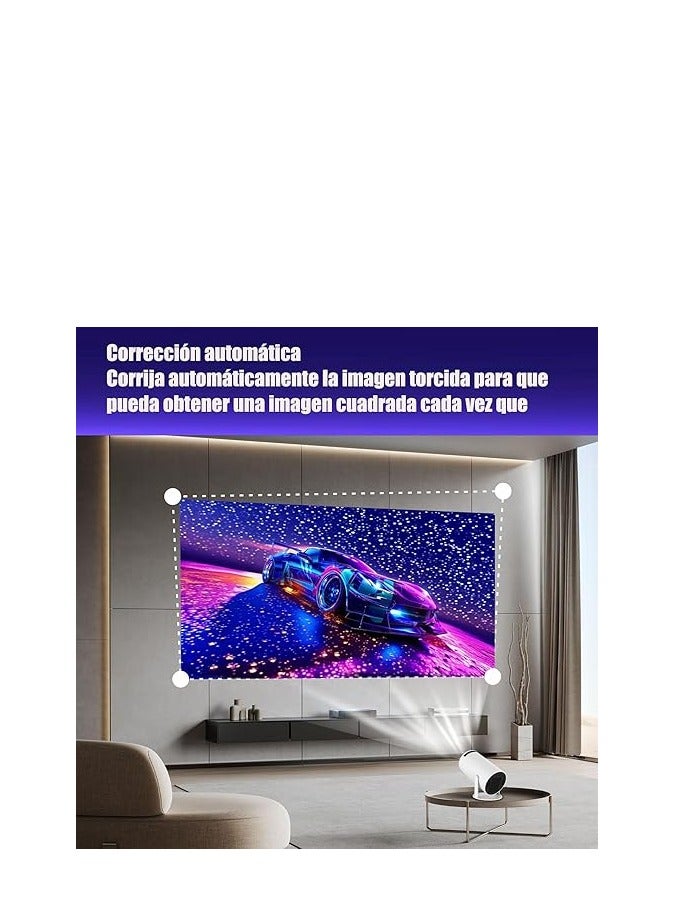 Projector 4K Mini Portable Projector –  with WiFi 6 Mini Projector BT 5.0 of 200ANSI Brings HDMI Cable, Projector for Home Theater, Compatible with Phone/Android/Tablets/PC/TV Stick/Box/USB  - Image 5