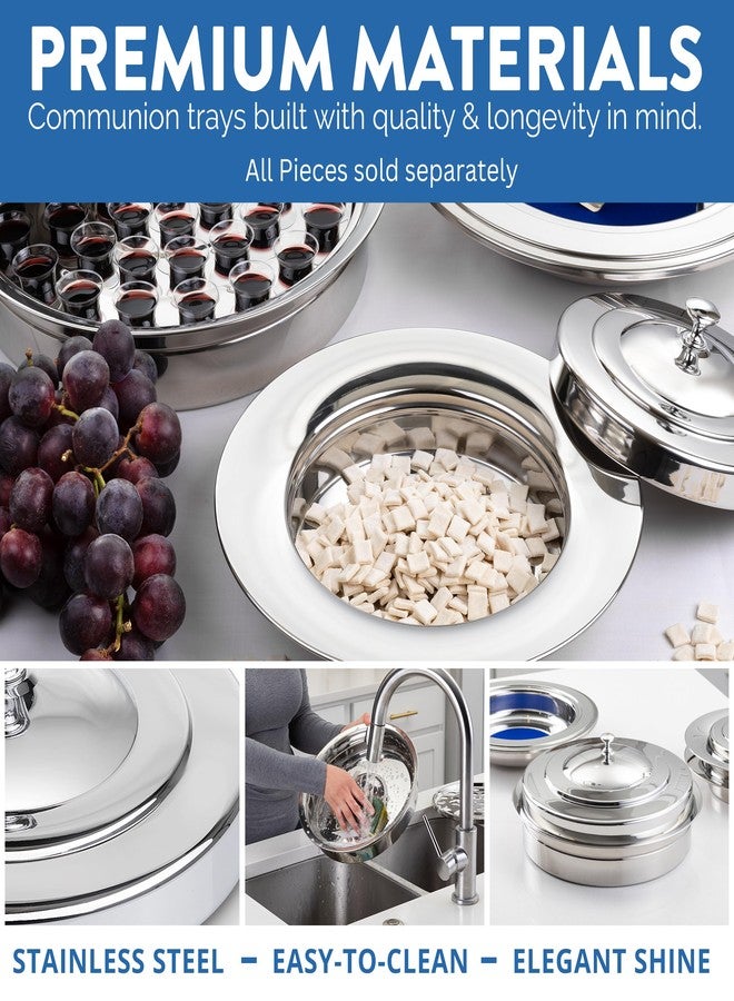 Steadfast Selections (Cup Tray) Silver Premium Communion Trays for Churches | Stainless Steel Communion Set, Supplies | 40 Cup Tray | Church Communion Ware Sets - Image 4