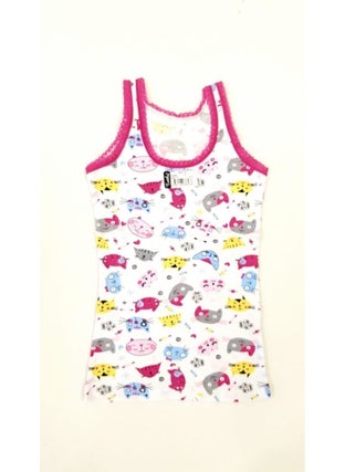 Tutku 0848 Girl Child Elastane Empirme Wide Strap Singlet 12 Pieces  - Image 1