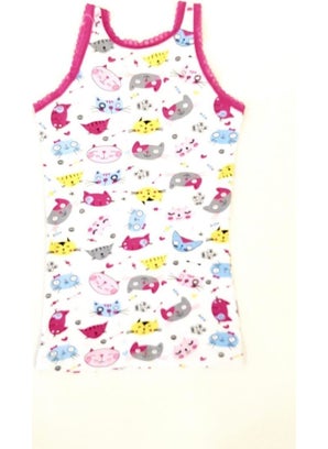 Tutku 0848 Girl Child Elastane Empirme Wide Strap Singlet 12 Pieces  - Image 2