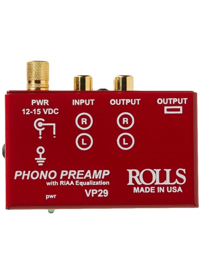 rolls Phono Preamp, Red (VP29) - Image 5
