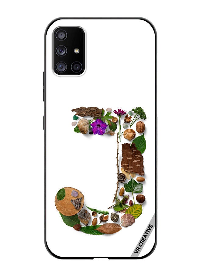 VR CREATIVE Protective Case Cover For Samsung Galaxy A71 5G Alphabet J Design Multicolour - Image 1