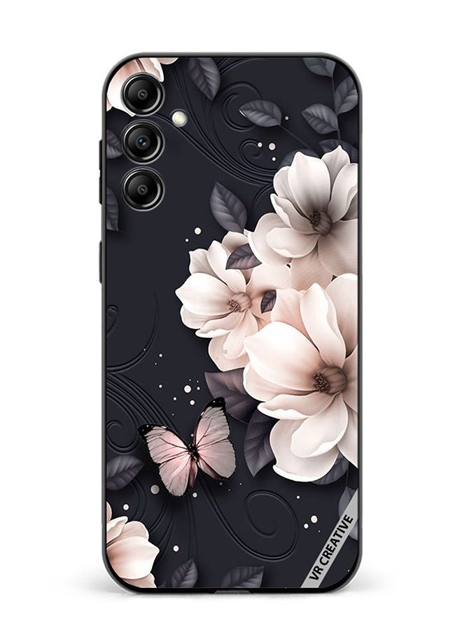 VR CREATIVE غطاء حماية لهاتف سامسونج جالاكسي A14 5G/A14 بتصميم زهور متعدد الألوان - Image 1