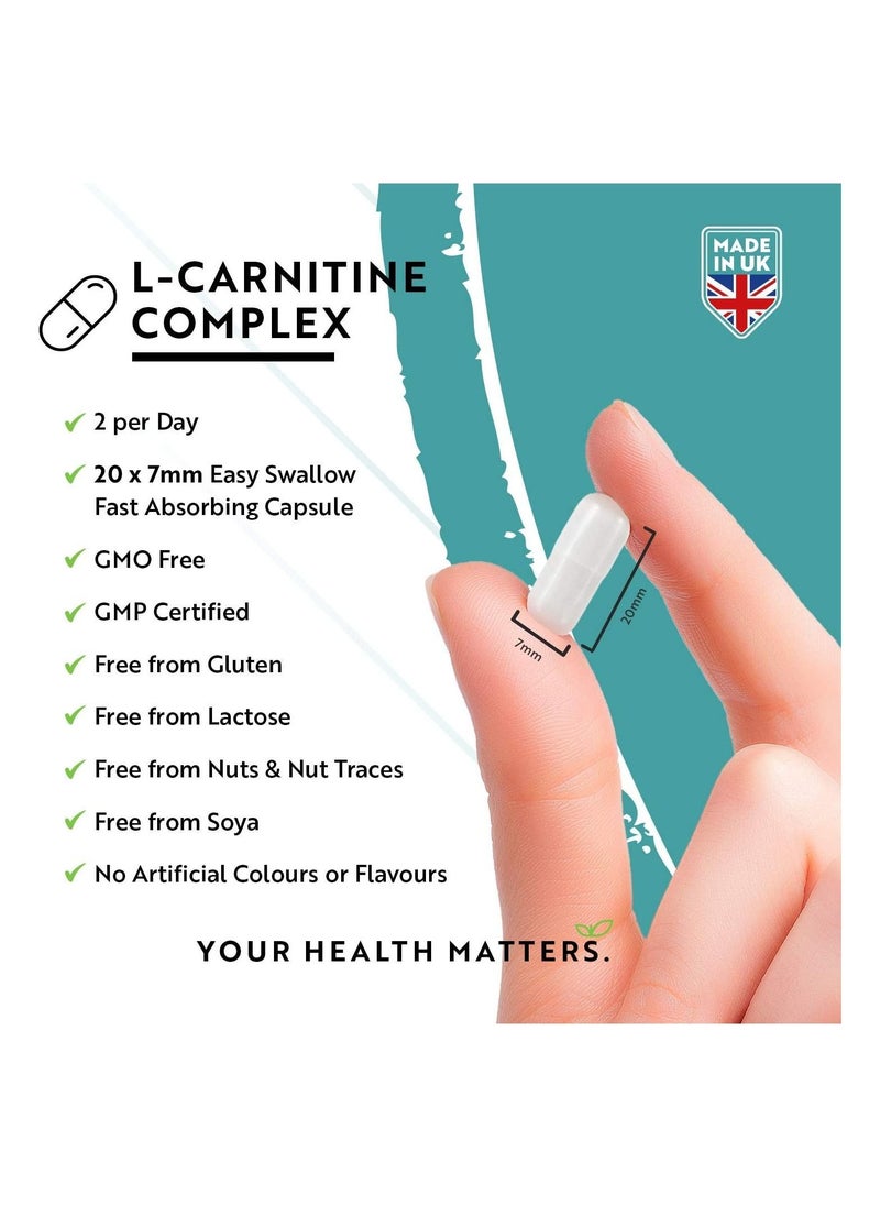 Nutravita - L-Carnitine Complex High Strength with Biotin and Chromium 150 Vegan Capsules - Image 1