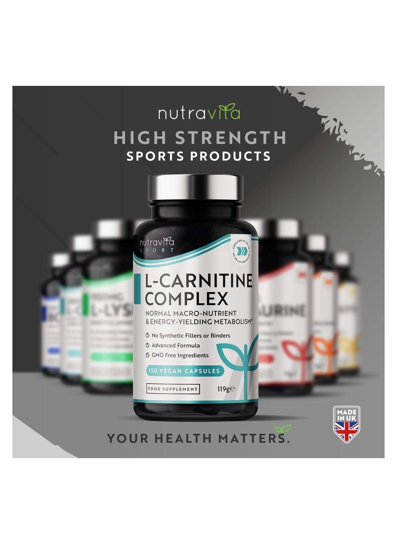 Nutravita - L-Carnitine Complex High Strength with Biotin and Chromium 150 Vegan Capsules - Image 1