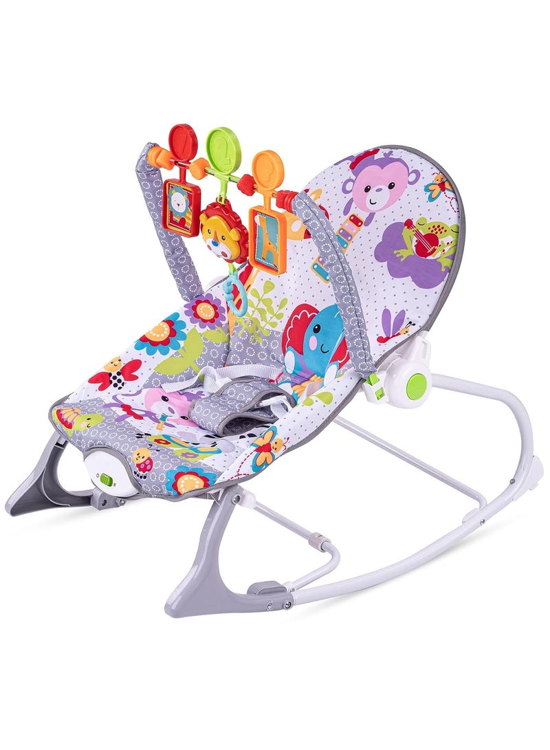 BLOOMING TIME Colorful Baby Rocking Chair with Musical Bliss and Hanging Toys - Image 2