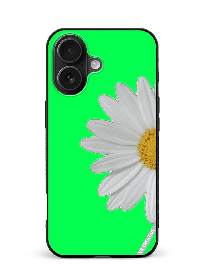 Protective Case Cover For Apple iPhone 16 Daisy Design Multicolour