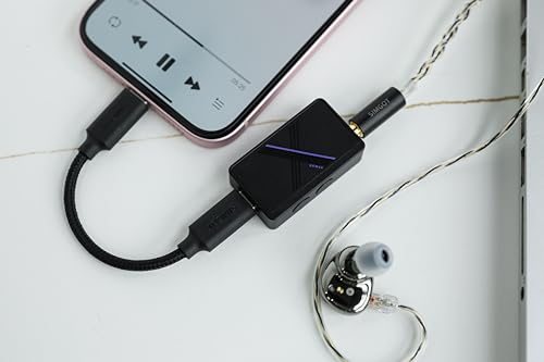Linsoul SIMGOT DEW4X Portable in-Ear Monitor Amplifier, HiFi Earphone Stereo USB DAC with Dual C43198 DAC Chip, 384 kHz/32 bit, Tiny Audio Amps for PC/Phone - Image 5