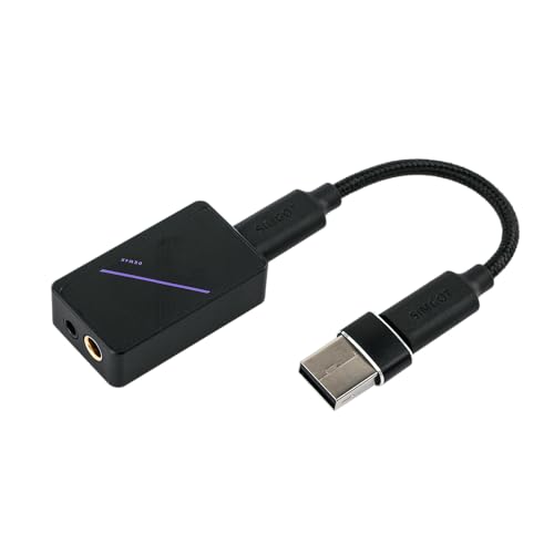 Linsoul SIMGOT DEW4X Portable in-Ear Monitor Amplifier, HiFi Earphone Stereo USB DAC with Dual C43198 DAC Chip, 384 kHz/32 bit, Tiny Audio Amps for PC/Phone - Image 3