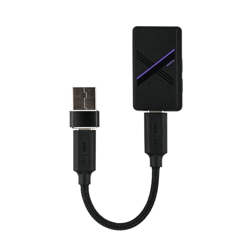 Linsoul SIMGOT DEW4X Portable in-Ear Monitor Amplifier, HiFi Earphone Stereo USB DAC with Dual C43198 DAC Chip, 384 kHz/32 bit, Tiny Audio Amps for PC/Phone - Image 2