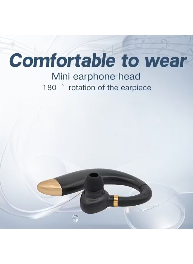 Wireless Bluetooth V5.3 Ear Hook Headset with Mic, Charging Power DC5V 110mAh 180° Rotating Design, Noise Reduction, HD Sound, 10H Music Playtime, 200mAh Battery, Fast Charging, Compatible with Android & iOS Devices SP-303 - Image 4