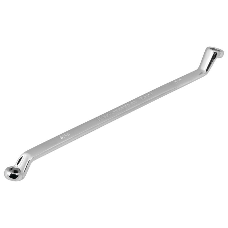 Performance Tool Offset Brake Bleeder Wrench - 5/16in. x 3/8in. Model Number W80617, Silver - Image 2