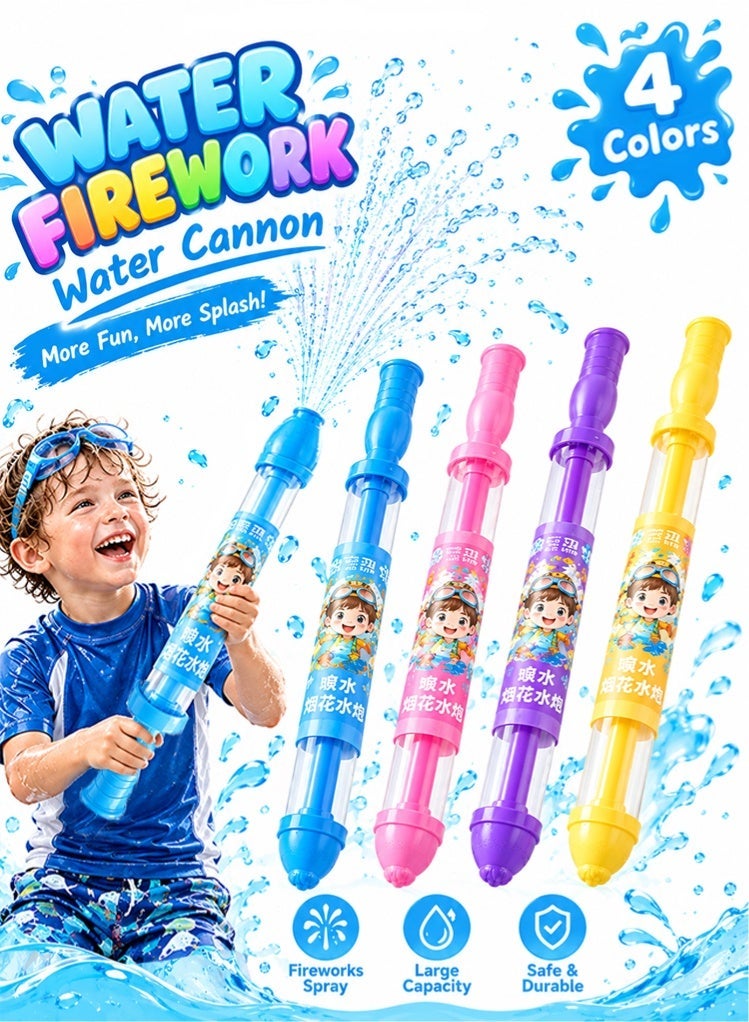 animefindr 2pcs Water Fireworks Toys Firework Water Gun 44cm Toy Splash Spray Squirt Water Toy Gun Outdoor Water Spray Sprinkler Push Water Gun Water Play Sprinkler Outdoor Activities Pool Game - Image 1