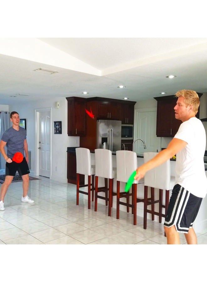 Jazzminton Funsparks Jazzminton Variety Paddle Ball Game - Racquetball Set Wooden Beach Racket Games for Kids and Adults - Image 3