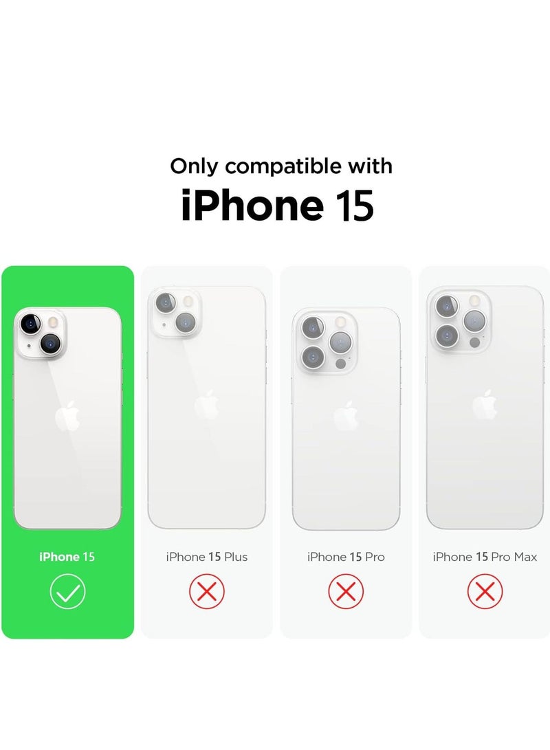 Rock Pow Compatible with iPhone 15 Case Liquid Silicone Case Full Body Protective Cover Shockproof Slim Phone Case Anti-Scratch Soft Microfiber Lining 6.1 inch - Image 2