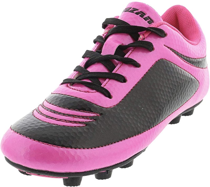 Vizari USA Kids Soccer Cleats – Youth Football Shoes for Boys & Girls | Lightweight Firm Ground Outdoor Cleats – Durable Athletic Soccer Shoes Pink/Black - Image 1
