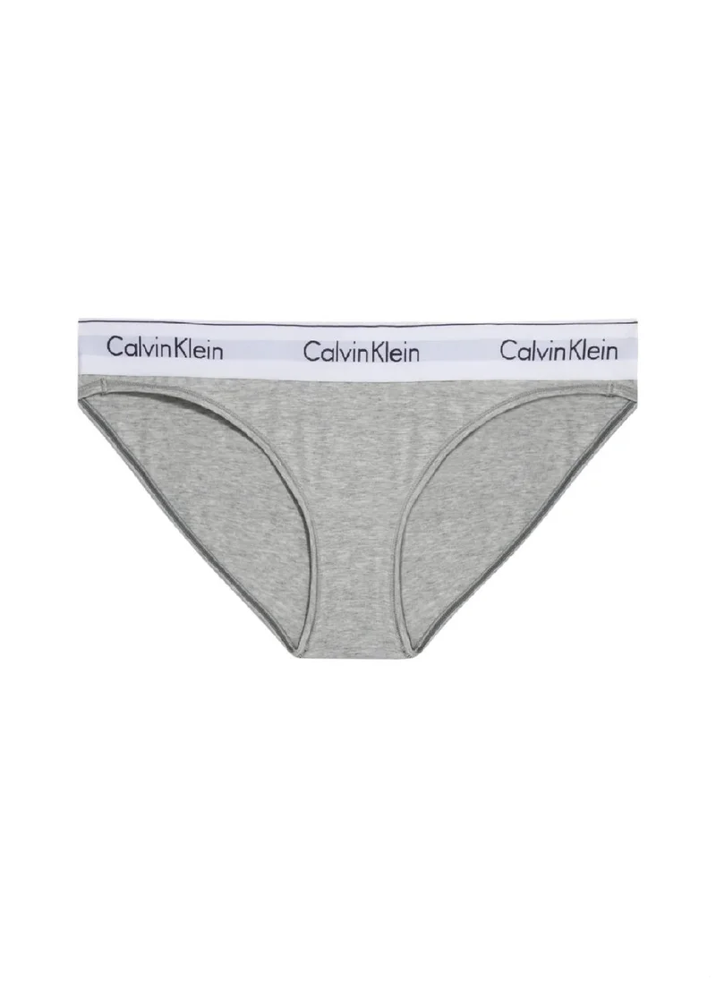 CALVIN KLEIN Women's Bikini Briefs - Cotton Blend, Grey