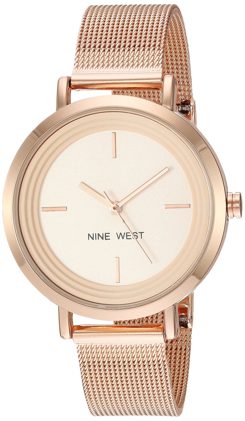ناين ويست Nine West Women's Mesh Bracelet Watch - Image 1