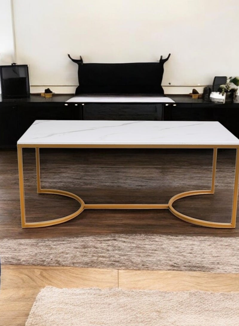 فن بيتك طاولة تقديم مستطيلة أنيقة وعصرية - 100 سم طول × 60 سم عرض × 50 سم ارتفاع، تجمع بين الأناقة والحداثة، مما يجعلها إضافة رائعة لأي ديكور داخلي، مثالية للاستخدام في المدخل، غرفة المعيشة، أو المكتب. - Image 3