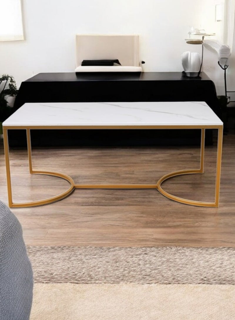 فن بيتك طاولة تقديم مستطيلة أنيقة وعصرية - 100 سم طول × 60 سم عرض × 50 سم ارتفاع، تجمع بين الأناقة والحداثة، مما يجعلها إضافة رائعة لأي ديكور داخلي، مثالية للاستخدام في المدخل، غرفة المعيشة، أو المكتب. - Image 2