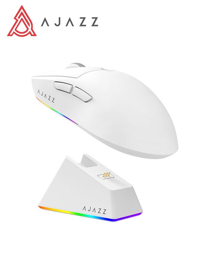 A-jazz AJAZZ AJ139V2MC-1K-gaming mouse-RGB charging dock, 12,000 DPI, PAW3311 sensor, 3 modes of wireless charging mouse, 500mah battery, 1000 polling rate, 66g lightweight, Win/Mac - Image 1