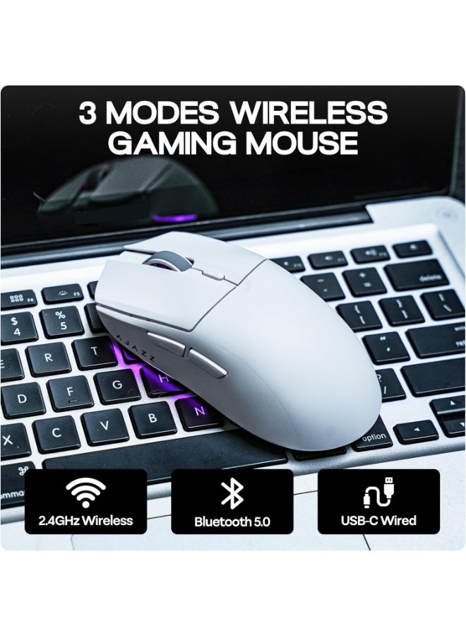 A-jazz AJAZZ AJ139V2MC-1K-gaming mouse-RGB charging dock, 12,000 DPI, PAW3311 sensor, 3 modes of wireless charging mouse, 500mah battery, 1000 polling rate, 66g lightweight, Win/Mac - Image 2