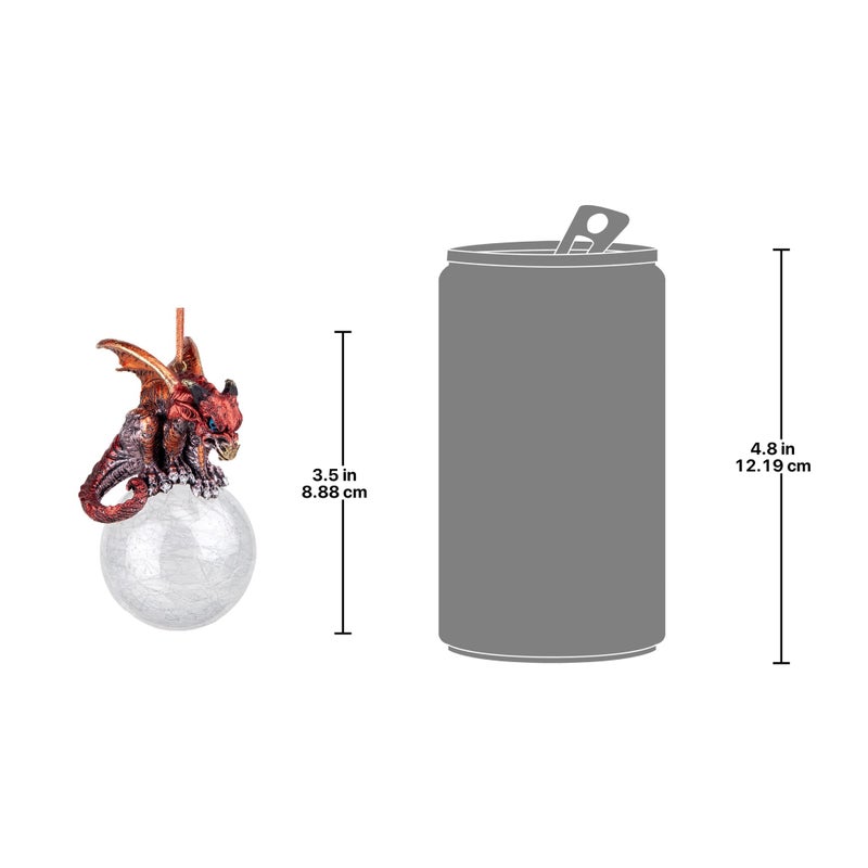 ديزاين توسكانو تصميم TOSCANO PERCHER PERCHER DRAGON 2018 محلية قابلة للتحصيل زخرفة 3.5 بوصة من 3 لون كامل - Image 2