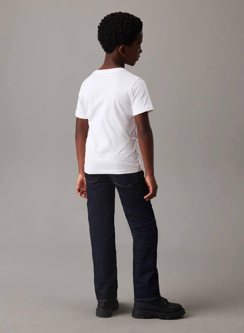 كالفن كلاين جينز تيشرت مزين بشعار كلفن كلاين - Image 2