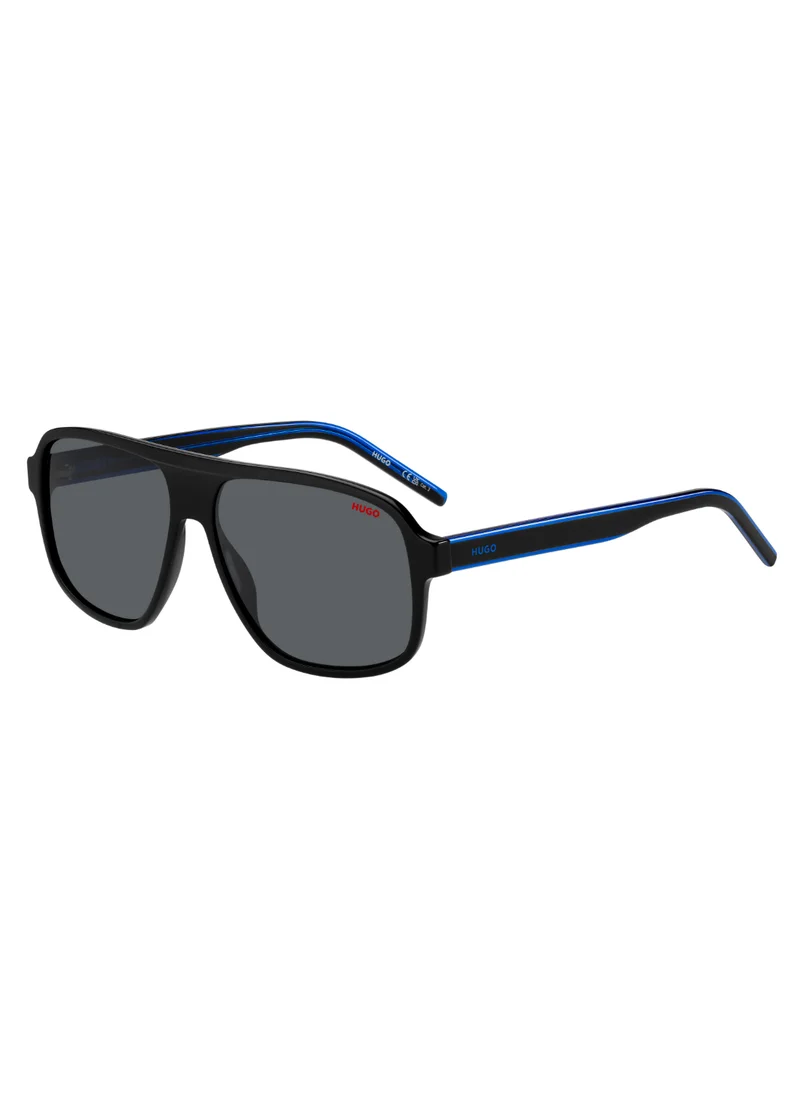 HUGO Men's UV Protection Sunglasses Hg 1296/S Black 49 - Lens Size: 60 Mm