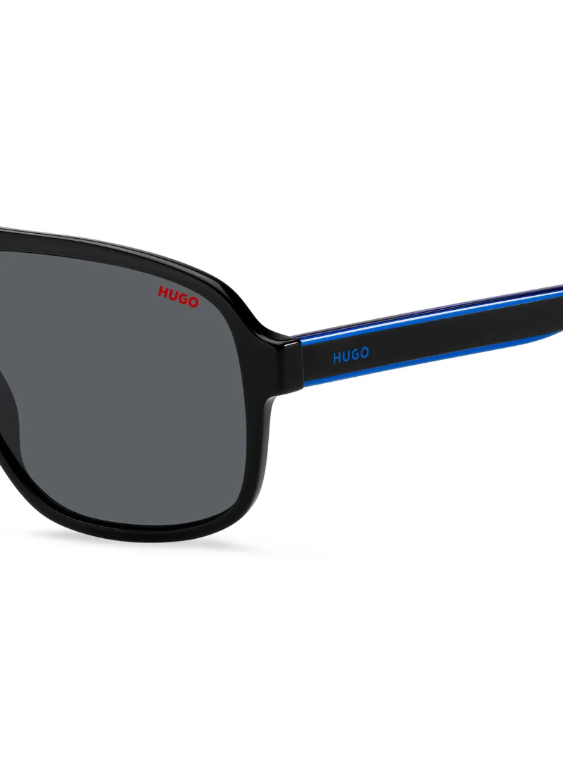 HUGO Men's UV Protection Sunglasses Hg 1296/S Black 49 - Lens Size: 60 Mm