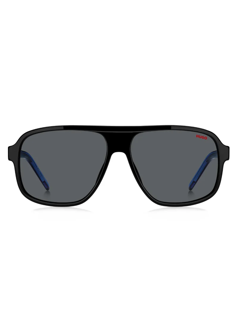 HUGO Men's UV Protection Sunglasses Hg 1296/S Black 49 - Lens Size: 60 Mm