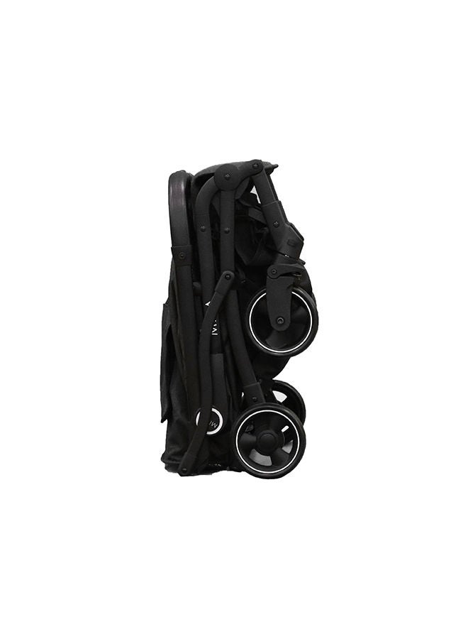 MIILA عربة سفر سوداء خفيفة الوزن من حديثي الولادة حتى 5 سنوات - Image 3