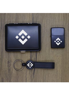 Ada Lazer Ada Laser Personalized Binance Coin (Bnb) Metal Plate, Zippo Lighter and Keychain Set  - Image 2