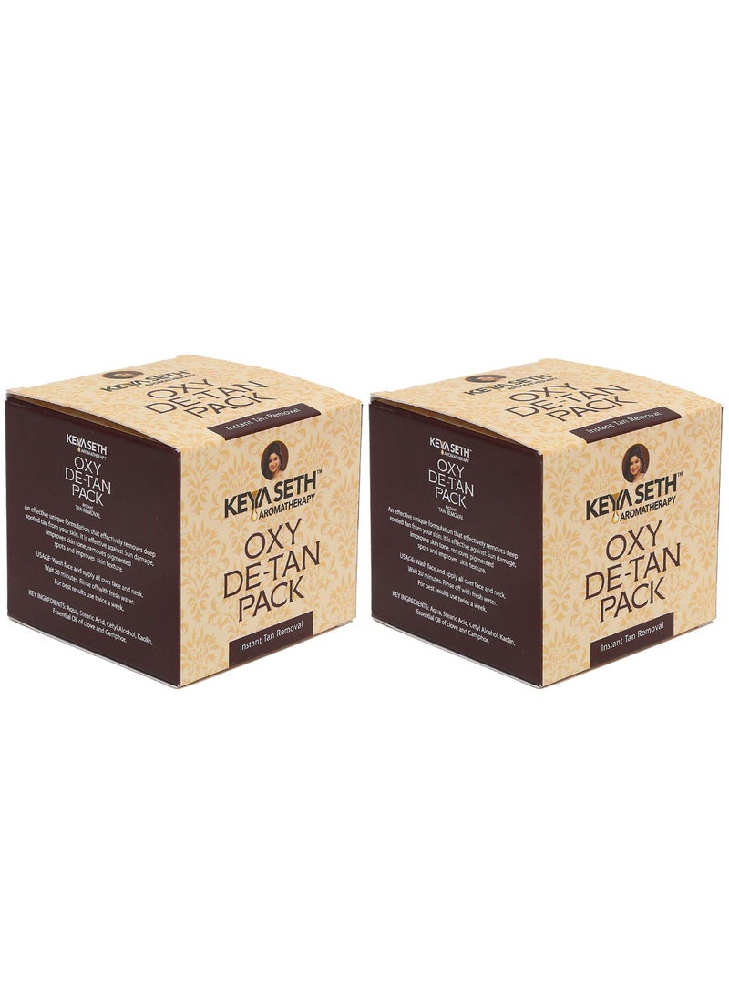 KEYA SETH AROMATHERAPY, DEVICE OF DROP Oxy De-Tan Pack Instant Tan Removal, 50 g (Pack of 2), large 