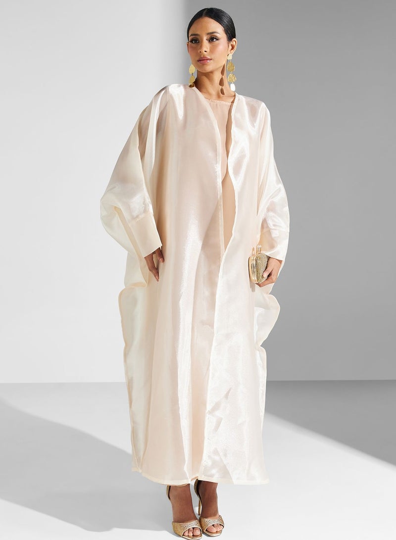 Khizana Sheer Abaya With Sheila - Image 1
