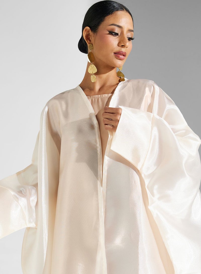 Khizana Sheer Abaya With Sheila - Image 4
