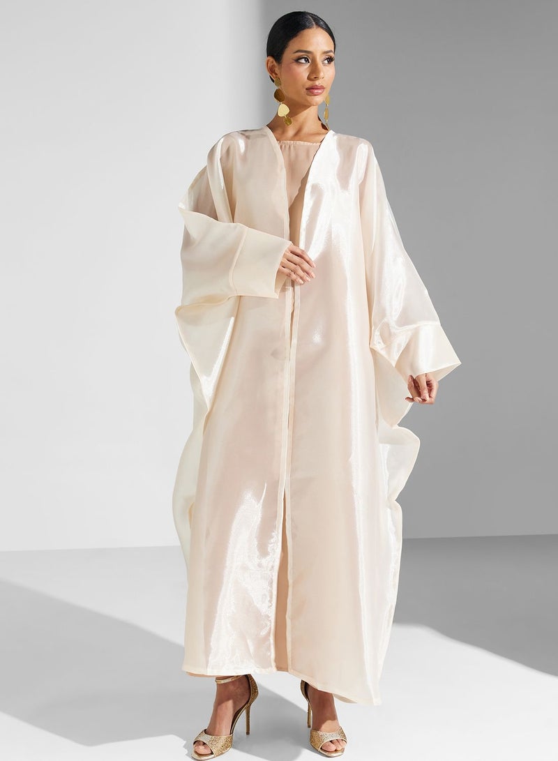 Khizana Sheer Abaya With Sheila - Image 3