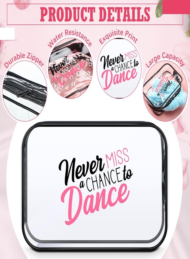 Abbylike 24 Pcs Cheer Gifts Cosmetic Bag 7 x 4.7 x 2.4'' Makeup Bag Cosmetic Toiletry Zipper Pouch Clear Zipper Case for Cheerleaders Women(Dance) - Image 3