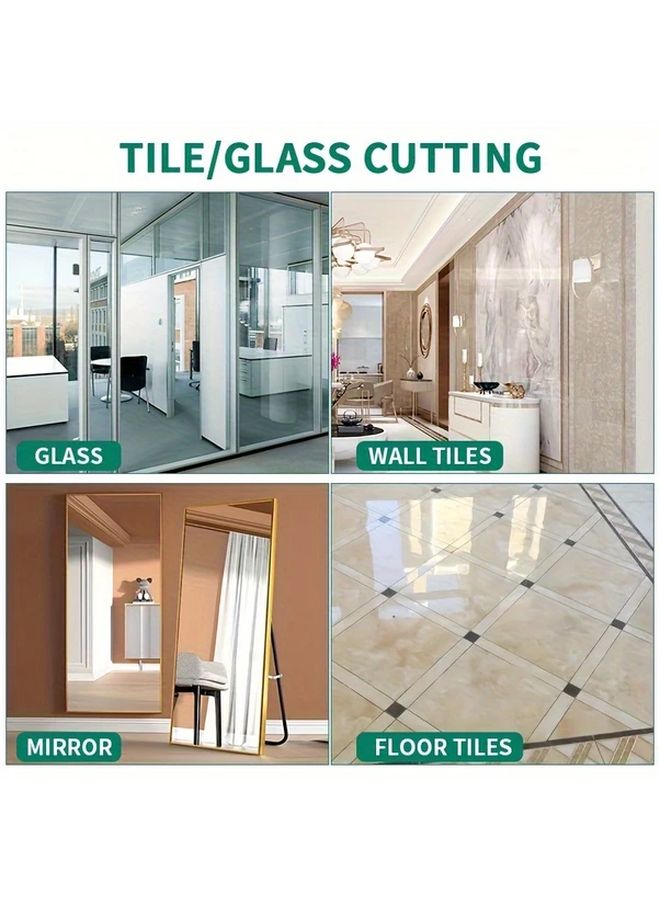Green 10pcs Professional Glass Tile Cutting Kit Handheld Hard Alloy Opener DIY Tool - Image 4